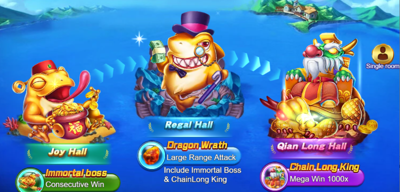Bắn Cá Royal Fishing tại FANVIP | Sân chơi dành riêng cho “đại gia” săn cá 3 Các phòng chơi đa dạng