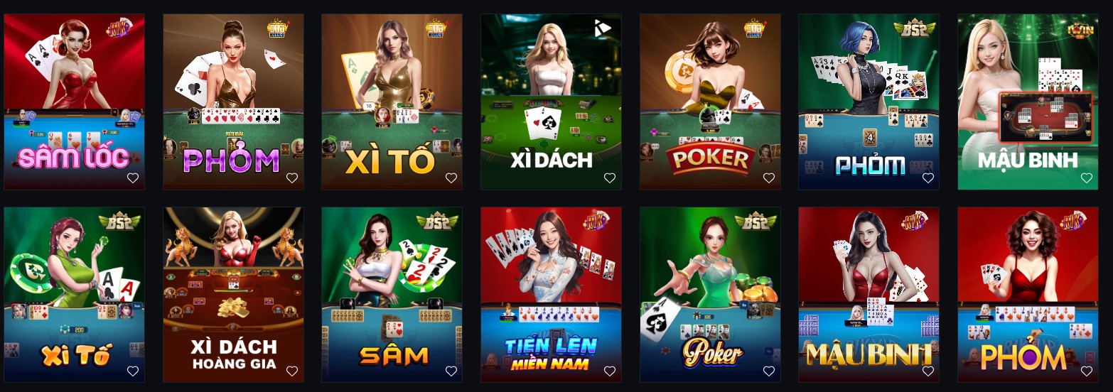 3 Các tựa game bài hot hiện nay